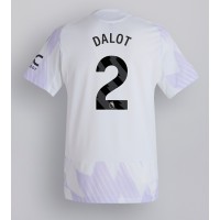 Stroje piłkarskie Manchester United Diogo Dalot #2 Koszulka Wyjazdowej 2025-26 Krótki Rękaw